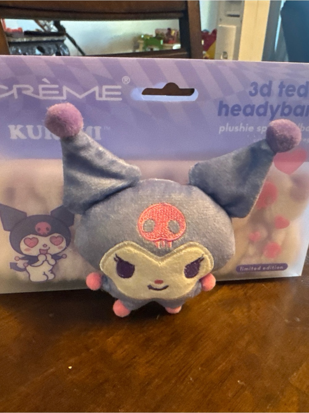Kuromi Plushie Headband - Purple headband